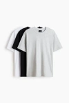 H&m 3-pack Regular Fit T-shirts In Gray