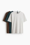 H&m 3-pack Regular Fit T-shirts In Multi