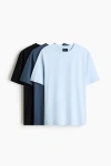 H&m 3-pack Regular Fit T-shirts In Multi