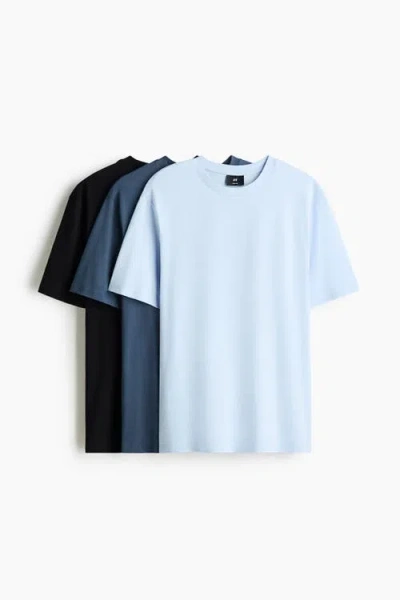 H&m 3-pack Regular Fit T-shirts In Multi