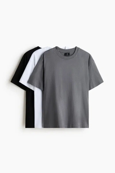 H&m 3-pack Relaxed Fit T-shirts In Multi