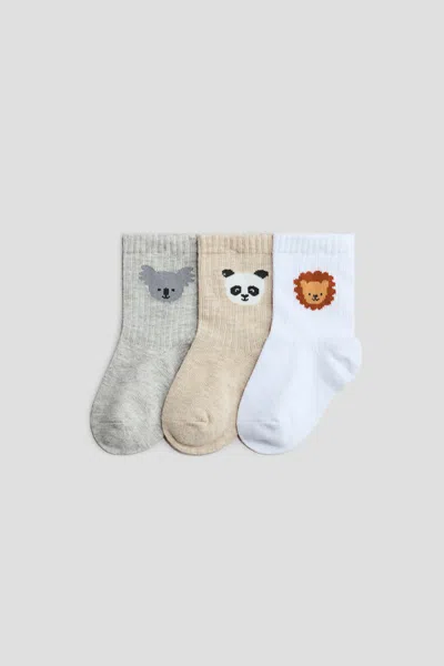 H&m Babies' 3-pack Socks In Multi