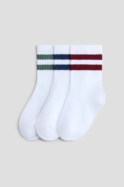H&m Babies' 3-pack Socks In White