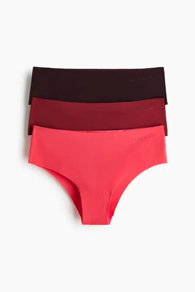 H&m 3-pack Sports Hipster Briefs With Drymove In Red