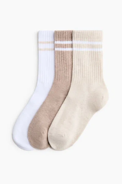 H&m 3-pack Sports Socks In Multi