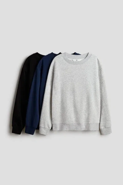 H&m Kids'  3-pack Sweatshirts In Multi