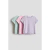 H&m Kids'  3-pack T-shirts In Multi