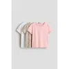 H&m Kids'  3-pack T-shirts In Multi