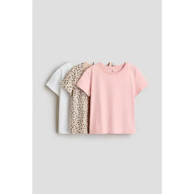 H&m Kids'  3-pack T-shirts In Multi
