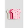 H&m Kids'  3-pack T-shirts In Multi