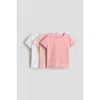 H&m Kids'  3-pack T-shirts In Multi