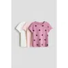H&m 3-pack T-shirts In Multi
