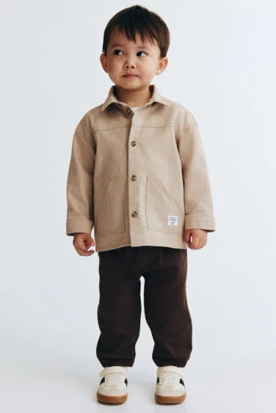 H&m Babies'  3-piece Cotton Set In Brown