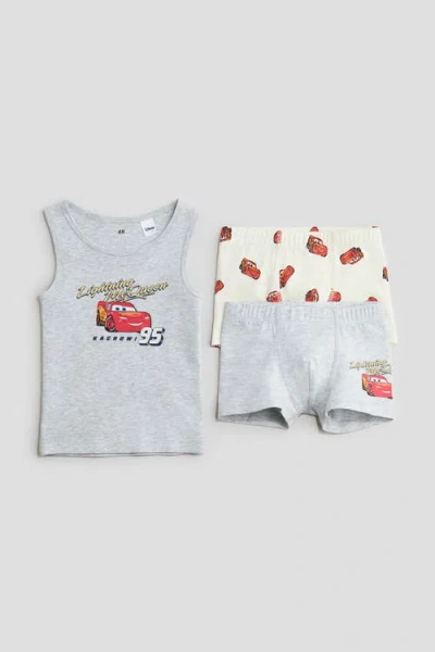 H&m Kids'  3-piece Cotton Underwear Set In Multi