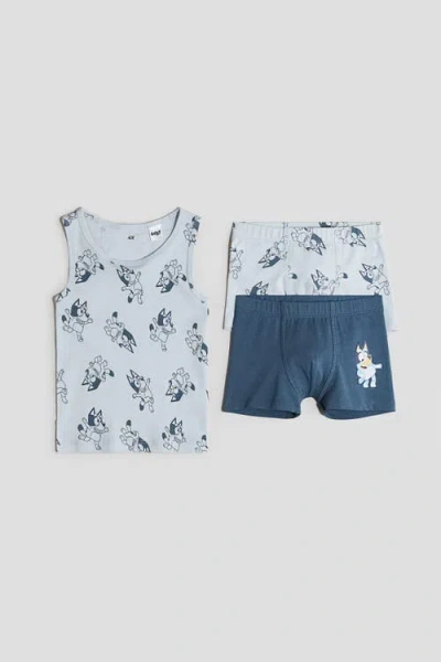 H&m Kids'  3-piece Cotton Underwear Set In Multi