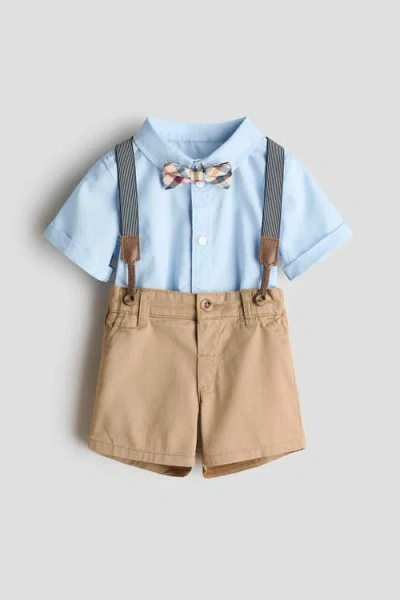 H&m Babies'  3-piece Dressy Set In Blue