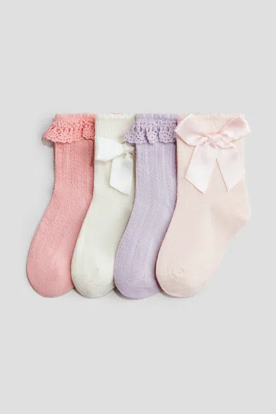 H&m Babies' 4-pack Socks In Multi