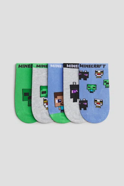 H&m Kids' 5-pack Ankle Socks In Multi