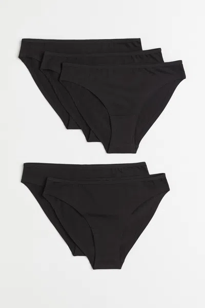 H&m 5-pack Briefs In Black