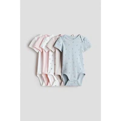 H&m Babies'  5-pack Cotton Bodysuits In Multi