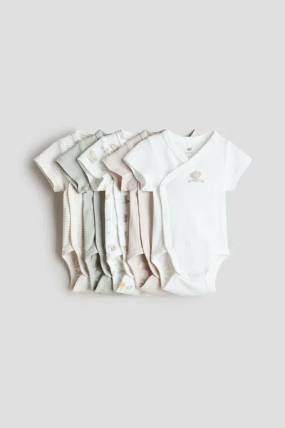 H&m Babies' 5-pack Cotton Bodysuits In Multi