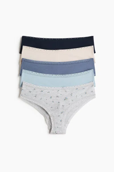 H&m 5-pack Cotton Hipster Briefs In Multi