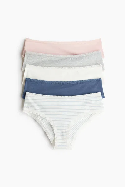 H&m 5-pack Cotton Hipster Briefs In Multi