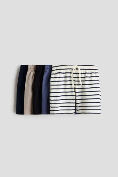 H&m Kids'  5-pack Cotton Jersey Shorts In Multi