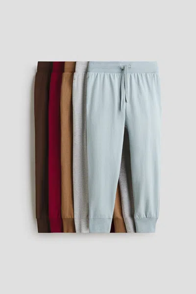 H&m Kids' 5-pack Cotton Joggers In Multi