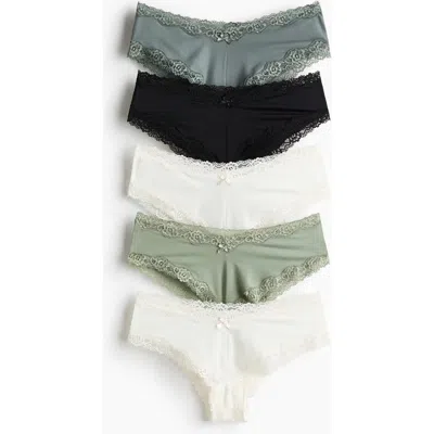 H&m 5-pack Microfiber Hipster Briefs In Multi