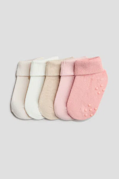 H&m Babies' 5-pack Non-slip Socks In Multi