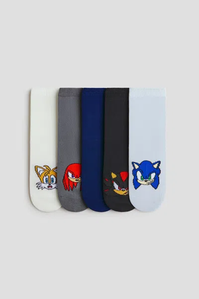 H&m Kids' 5-pack Patterned Socks In Multi