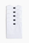 H&m 5-pack Regular Fit T-shirts In Gray