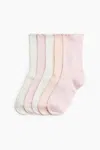 H&m 5-pack Rib-knit Socks In Multi