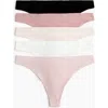 H&m 5-pack Seamless Thong Briefs In Multi