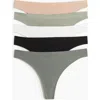 H&m 5-pack Seamless Thong Briefs In Multi