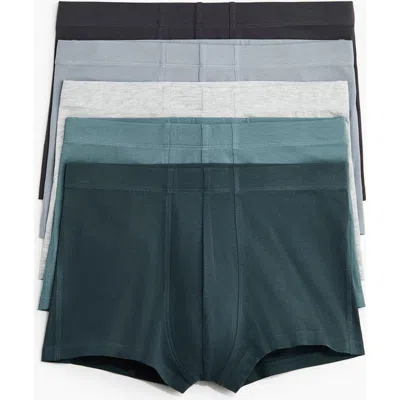 H&m 5-pack Short Cotton Boxer Shorts In Multi