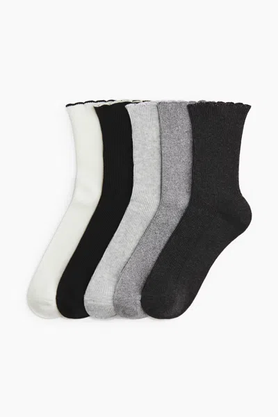 H&m 5-pack Socks In Gray