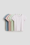 H&m Kids'  5-pack T-shirts In Multi
