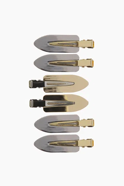 H&m 6-pack Hairstyling Clips In Burgundy