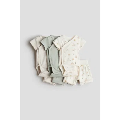 H&m Babies'  6-piece Jersey Set In Multi