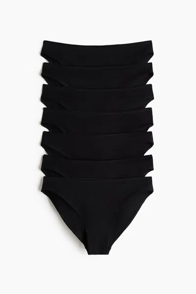 H&m 7-pack Cotton Briefs In Black