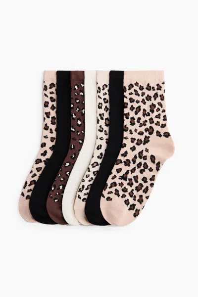 H&m 7-pack Socks In Neutral