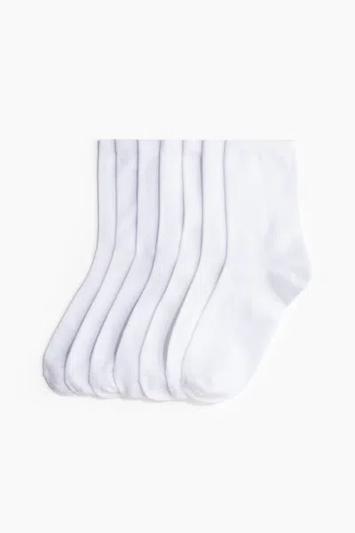 H&m 7-pack Socks In White