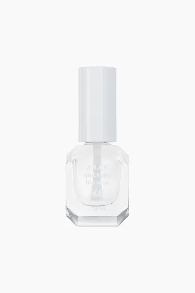 H&m A. S.a. P. Quick Dry Top Coat In Transparent