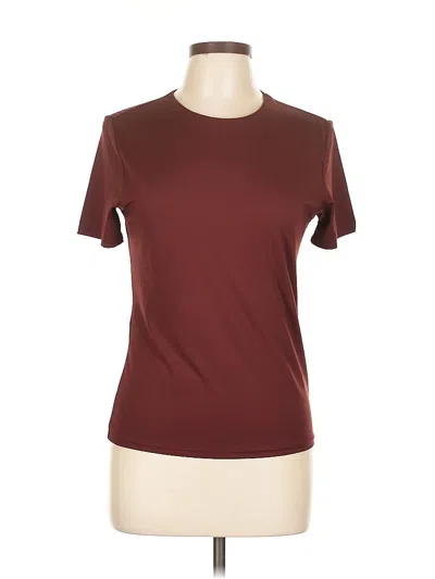 Pre-owned H&m Active T-shirt In Burgundy