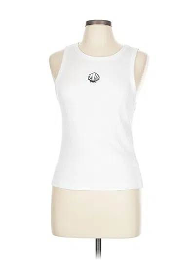 Pre-owned H&m Active Tank Top In White
