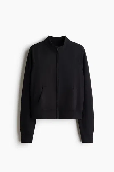 H&m Activewear Jacket With Softmove In Black