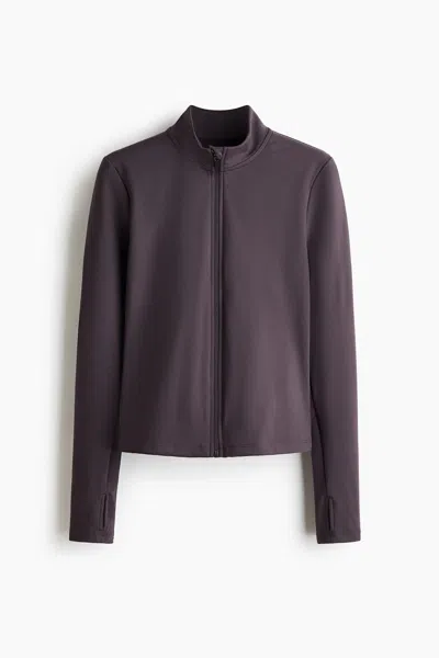 H&m Activewear Jacket With Softmove In Purple