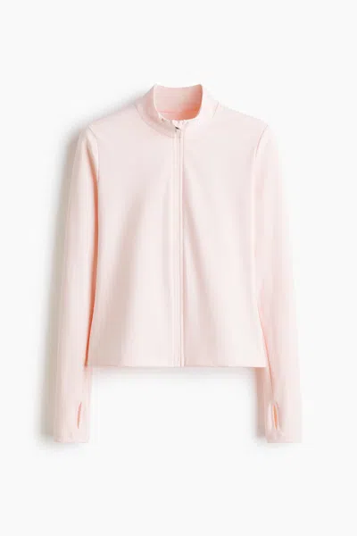 H&m Activewear Jacket With Softmove In Pink